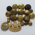Lot of SA Military badges and buttons