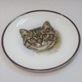 Derick Bown Coalport small plate with cat - Vintage