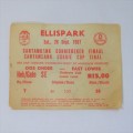 Ellispark 1987 Currie Cup final ticket