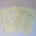 Lot of SADF kit issue documents of FJAM van Wyngaard