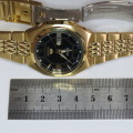 Seiko 5 Automatic mens watch with black dial - Gold tone - 7S26-02H0 - Excellent condition