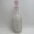 Antique glass perfume bottle with stopper - Luce`s