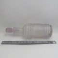 Antique glass perfume bottle with stopper - Luce`s