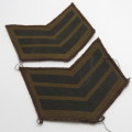 Pair of SA Army Sergeant rank stripes