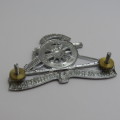 SADF Artillery cap badge - Chromed - Post 1976