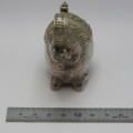 Antique Cambodian silver betel box in elephant shape - Weighs 51,5 g