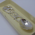Past Times Cariad chrome plated spoon in original box