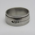 Stainless steel mens ring weight 6,9 g - Size U