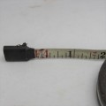 Vintage Stanley 25 feet white tape measuring tape - Tip missing