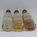 Lot of 3 vintage Suncrush Special miniature cooldrink bottles