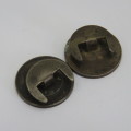 Pair of SA Railway and Harbour ASA-APU button badges - Weighs 12,1 g