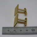 Pair of vintage gold plated cufflinks