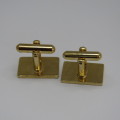 Pair of vintage gold plated cufflinks