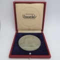 Voortrekker-Eeufees 1838-1938 fakkeloop silverplated bronze medallion