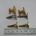 Lot of 3 pairs of vintage cufflinks