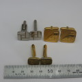 Lot of 3 pairs of vintage cufflinks