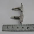 Pair of Trust Bank sterling silver cufflinks - Weighs 13,1 g