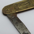 1652-1952 Jan Van Riebeeck brass pocket knife - Well used