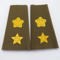 Pair of SADF Commandant rank epaulettes