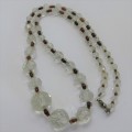 Vintage Crystal beads necklace - Length 29 cm (closed)