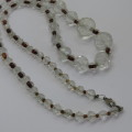 Vintage Crystal beads necklace - Length 29 cm (closed)