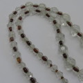 Vintage Crystal beads necklace - Length 29 cm (closed)