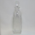 Heavy Lead glass liquor decanter - Stained inside - 29 cm high