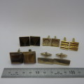 Lot of 5 pairs of vintage cufflinks