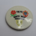 1979 North West Counties lapel pin badge