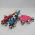 Lot of 3 vintage toy musical shakers - Some bells missing