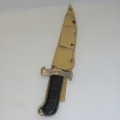 Custom made knife with pouch