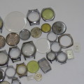 Lot of watch cases and spares