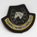 Transkei Mounted Battalion cloth cap badge