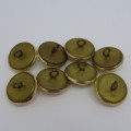 BSAP lot of 8 large gilded uniform buttons