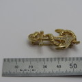 Goldplated anchor brooch