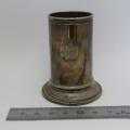 Antique Royal Mail Line silverplated small vase by Elkington plate