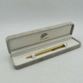 Vintage Madison Caran D`ache Swiss 18kt gold body ballpoint pen - serial 048818 - needs inner refill