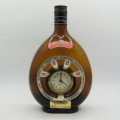 Vintage Girolamo Luxardo cherry liquor bottle with built in clock - wind up