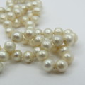 String of pearls with sterling silver clasp