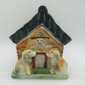 Vintage Kings Way dog house jam jar with lid