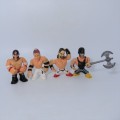 Lot of 4 WWE Rumblers figurines