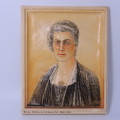 Very Unique Boer War Emily Hobhouse - Weldoenster 1899-1902 plaque - small chips - plaster paris