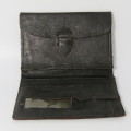 Vintage leather wallet made in British India
