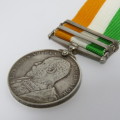 Boer War King South Africa medal KSA issued to Lieutenant P.G.L. Leeb, Cape Town Highlanders with SA