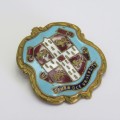 Antique enameled Cambridge University pin badge