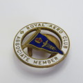 Royal Aero club member badge - Belonged to HE Fletcher - Flying cross recipient