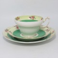 Vintage Foley china porcelain tea set trio