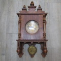 German Vrijslinger wall clock with South African teak case