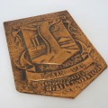 Vintage Hoerskool DF Malan copper plaque