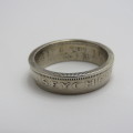 1967 Seychelles coin ring - Size Q